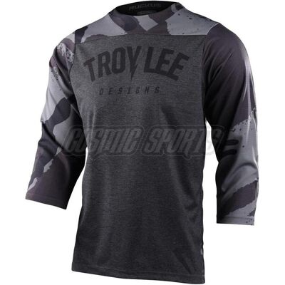 Troy Lee Designs, Herren, Velotrikot, Ruckus 3/4 Jersey, Camber Camo, black heather, XXL (XXL), Schwarz, XXL Troy Lee Designs, Herren, Velotrikot, Ruckus 3/4 Jersey, Camber Camo, black heather, XXL (XXL), Schwarz, XXL