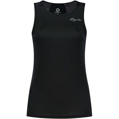 Rogelli Damen Schwarzes Ärmelloses Laufshirt - Sportbekleidung Rogelli Damen Schwarzes Ärmelloses Laufshirt - Sportbekleidung