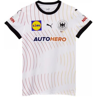 Puma Damen, Sportshirt, DHB Home Jersey W with Sponsor (3XL), Weiss, 3XL Puma Damen, Sportshirt, DHB Home Jersey W with Sponsor (3XL), Weiss, 3XL