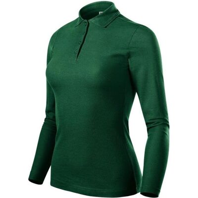 Malfini, Damen, Funktionsshirt, Pique Polo LS W MLI-231D3 dark green polo shirt (S), Grün, S Malfini, Damen, Funktionsshirt, Pique Polo LS W MLI-231D3 dark green polo shirt (S), Grün, S
