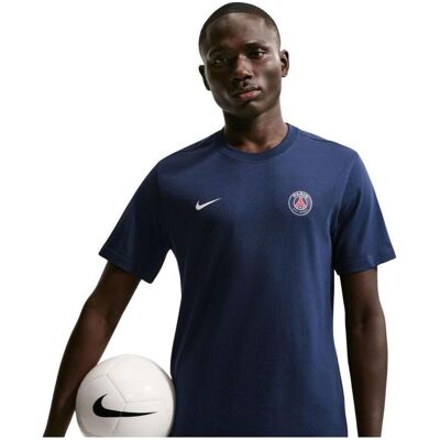 Nike, Herren, Sportshirt, Koszulka PSG Club Essential Tee IM1664-410 (L), Blau, L Nike, Herren, Sportshirt, Koszulka PSG Club Essential Tee IM1664-410 (L), Blau, L