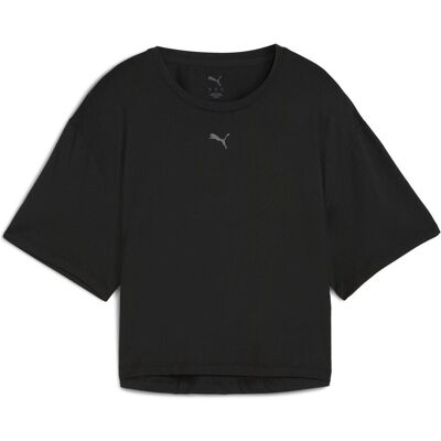 Puma Damen, Sportshirt, W Cloudspun Relaxed Tee (L), Schwarz, L Puma Damen, Sportshirt, W Cloudspun Relaxed Tee (L), Schwarz, L