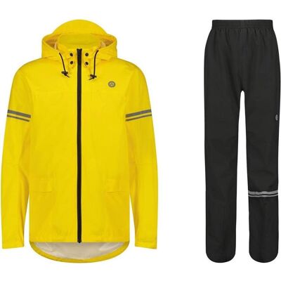 Agu, Unisex, Velojacke, Original Regenpak Essential - Geel/Zwart - XXXL - Dames & Heren - Waterdicht & Ademend (3XL), Gelb, 3XL Agu, Unisex, Velojacke, Original Regenpak Essential - Geel/Zwart - XXXL - Dames & Heren - Waterdicht & Ademend (3XL), Gelb, 3XL