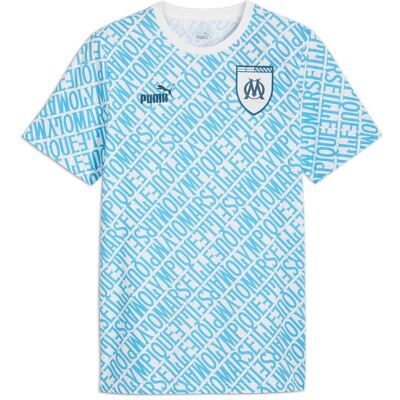 Puma Herren, Sportshirt, OM ftblCulture Tee AOP (3XL), Blau, 3XL Puma Herren, Sportshirt, OM ftblCulture Tee AOP (3XL), Blau, 3XL