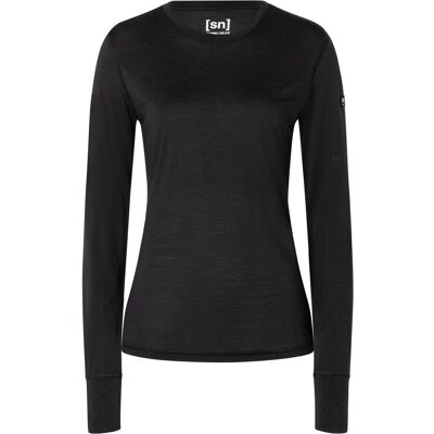 Super Natural, Damen, Funktionsshirt, Women's Tundra 175 L/S (L), Schwarz, L Super Natural, Damen, Funktionsshirt, Women's Tundra 175 L/S (L), Schwarz, L