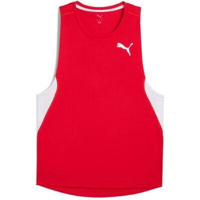 Puma Herren, Sportshirt, M Cross The Line Singlet 3.0 (L), Rot, L Puma Herren, Sportshirt, M Cross The Line Singlet 3.0 (L), Rot, L