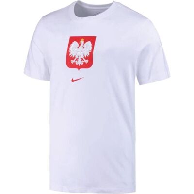 Nike - Polen Wappen-Tee - Weiß - XL - T-Shirt Nike - Polen Wappen-Tee - Weiß - XL - T-Shirt
