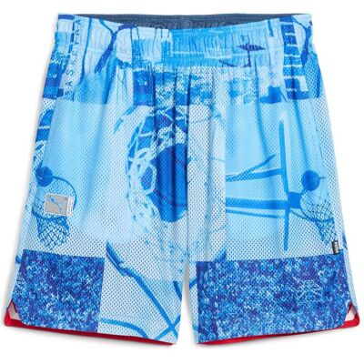 Puma Herren, Sporthose, Hooptopia Reversible 7" Short (M), Blau Puma Herren, Sporthose, Hooptopia Reversible 7" Short (M), Blau