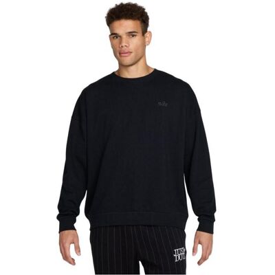 Nike, Herren, Sportshirt, schwarzes Herren-Club-Sweatshirt (L), Schwarz, L Nike, Herren, Sportshirt, schwarzes Herren-Club-Sweatshirt (L), Schwarz, L
