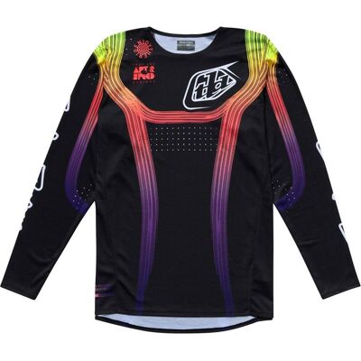 Troy Lee Designs, Herren, Velotrikot, SE Pro Jersey, Stripes, black/multi, S (S), Mehrfarbig, Schwarz, Rot, Gelb, S Troy Lee Designs, Herren, Velotrikot, SE Pro Jersey, Stripes, black/multi, S (S), Mehrfarbig, Schwarz, Rot, Gelb, S