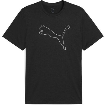Puma Herren, Sportshirt, M TAD ESSENTIAL HEATHER CAT TEE (CF large cat) (4XL), Schwarz, 4XL Puma Herren, Sportshirt, M TAD ESSENTIAL HEATHER CAT TEE (CF large cat) (4XL), Schwarz, 4XL