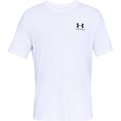 Under Armour, Herren, Sportshirt, Sportstyle Left Chest (L), Weiss, L Under Armour, Herren, Sportshirt, Sportstyle Left Chest (L), Weiss, L