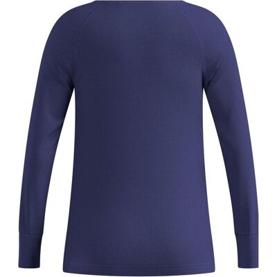 Odlo, Unisex, Funktionsshirt, Active Warm Kids Base Layer Oberteil (116), Blau, 116 Odlo, Unisex, Funktionsshirt, Active Warm Kids Base Layer Oberteil (116), Blau, 116