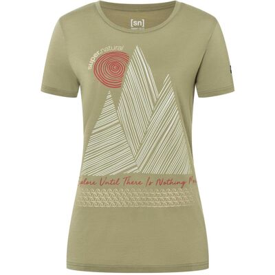 Super Natural, Damen, Funktionsshirt, Women's Étretat Cliffs Tee (L), Grün, L Super Natural, Damen, Funktionsshirt, Women's Étretat Cliffs Tee (L), Grün, L