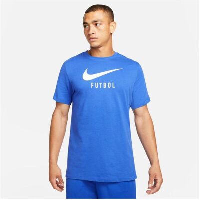 Nike, Herren, Sportshirt, Swoosh-T-Shirt DH3890 480 (M), Blau, M Nike, Herren, Sportshirt, Swoosh-T-Shirt DH3890 480 (M), Blau, M