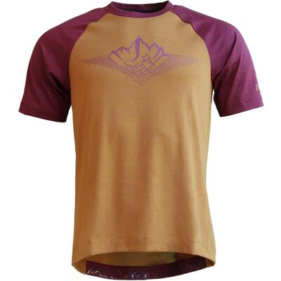 Zimtstern, Herren, Velotrikot, PureFlowz Shirt S/S Trikot (XL), Braun, Gelb, XL Zimtstern, Herren, Velotrikot, PureFlowz Shirt S/S Trikot (XL), Braun, Gelb, XL