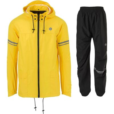 Agu, Unisex, Velojacke, Original Regenpak Essential - Geel/Zwart - S - Dames & Heren - Waterdicht & Ademend (S), Gelb, S Agu, Unisex, Velojacke, Original Regenpak Essential - Geel/Zwart - S - Dames & Heren - Waterdicht & Ademend (S), Gelb, S