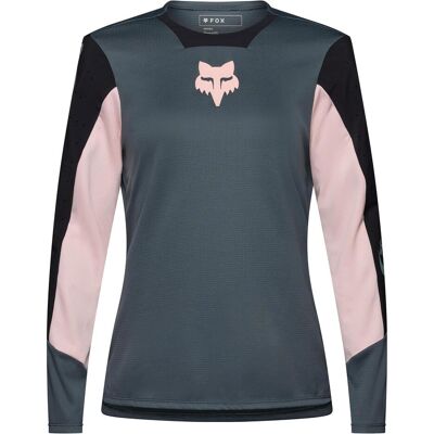 Fox, Damen, Velotrikot, W Defend Ls Jersey Creation (XS), Grau, XS Fox, Damen, Velotrikot, W Defend Ls Jersey Creation (XS), Grau, XS