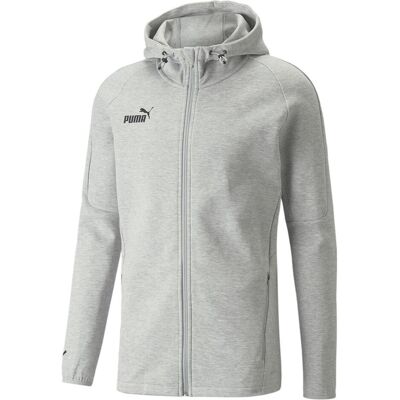 Puma Herren, Pullover, teamFINAL Casuals Hooded Jkt, Grau, (S) Puma Herren, Pullover, teamFINAL Casuals Hooded Jkt, Grau, (S)