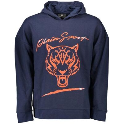 Plein Sport, Herren, Sportshirt, Blue Cotton Men Sweatshirt (XL), Blau, XL Plein Sport, Herren, Sportshirt, Blue Cotton Men Sweatshirt (XL), Blau, XL
