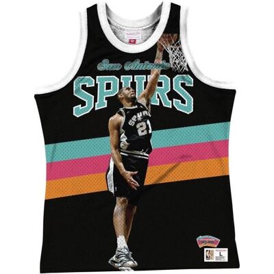 Mitchell & Ness, Herren, Shirts, NBA San Antonio Spurs Tim Duncan Tank Top, (XXL) Mitchell & Ness, Herren, Shirts, NBA San Antonio Spurs Tim Duncan Tank Top, (XXL)