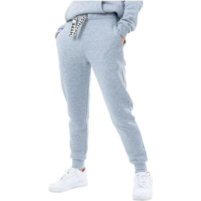 Justhype, Damen, Sporthose, Drawstring Joggers TWLR-162 - 38 (38), Grau, Silber Justhype, Damen, Sporthose, Drawstring Joggers TWLR-162 - 38 (38), Grau, Silber