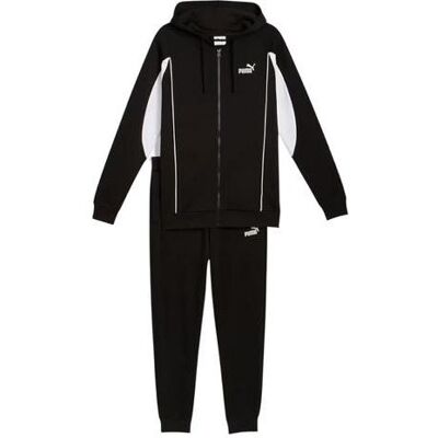 Puma Herren, Trainingsjacken, Schwarzer Herren-Sport-Trainingsanzug mit Kapuze (M), Schwarz, M Puma Herren, Trainingsjacken, Schwarzer Herren-Sport-Trainingsanzug mit Kapuze (M), Schwarz, M