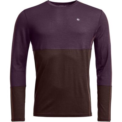 Ortovox, Herren, Funktionsshirt, 185 ROCK'N'WOOL LONG SLEEVE (XL), Violett, XL Ortovox, Herren, Funktionsshirt, 185 ROCK'N'WOOL LONG SLEEVE (XL), Violett, XL