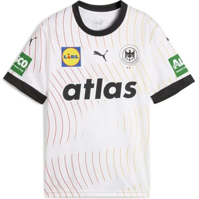 Puma Damen, Sportshirt, DHB Home Jersey Jr (152), Weiss, Schwarz, 152 Puma Damen, Sportshirt, DHB Home Jersey Jr (152), Weiss, Schwarz, 152