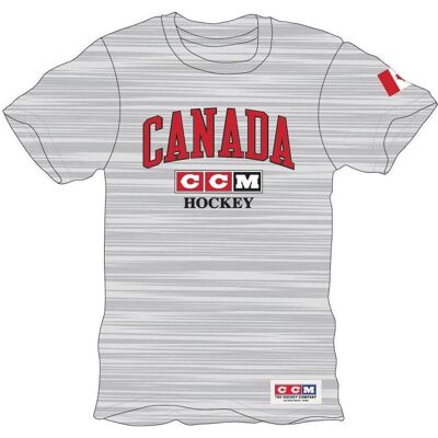 CCM, Sportshirt, TSS22AFI AD FLAG TEE TEAM FINLAND Athletic Grey M (4057859) (M), Grau, M CCM, Sportshirt, TSS22AFI AD FLAG TEE TEAM FINLAND Athletic Grey M (4057859) (M), Grau, M