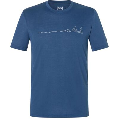 Super Natural, Herren, Funktionsshirt, Tri (L), Blau Super Natural, Herren, Funktionsshirt, Tri (L), Blau