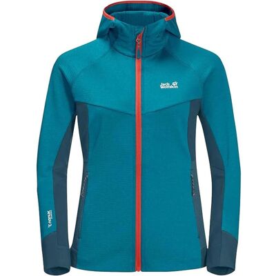 Jack Wolfskin, Damen, Outdoorjacken, Hydro Grid (L), Blau, L Jack Wolfskin, Damen, Outdoorjacken, Hydro Grid (L), Blau, L