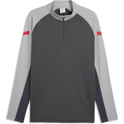 Puma Herren, Sportshirt, IndividualLIGA 1/4 Zip Top (3XL), Rot, Grau, Mehrfarbig, 3XL Puma Herren, Sportshirt, IndividualLIGA 1/4 Zip Top (3XL), Rot, Grau, Mehrfarbig, 3XL