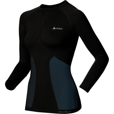 Odlo, Damen, Funktionsshirt, Tee Shirt Chaud WARM Femme Manches Longues Col Rond (M), Schwarz, M Odlo, Damen, Funktionsshirt, Tee Shirt Chaud WARM Femme Manches Longues Col Rond (M), Schwarz, M