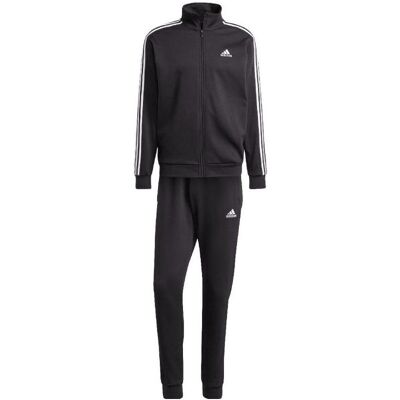 Adidas Herren, Trainingsjacken, M 3 Stripes Fleece TT Tracksuit (S), Schwarz, S Adidas Herren, Trainingsjacken, M 3 Stripes Fleece TT Tracksuit (S), Schwarz, S