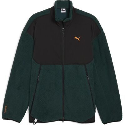 Herren, Laufjacke, PUMATECH Soft Tech Relaxed Sherpa Jacket (XS), Grün, XS Herren, Laufjacke, PUMATECH Soft Tech Relaxed Sherpa Jacket (XS), Grün, XS