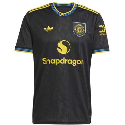 Adidas Herren, Fussballtrikot, Ausweichtrikot von Manchester United (M), Schwarz, Gelb, M Adidas Herren, Fussballtrikot, Ausweichtrikot von Manchester United (M), Schwarz, Gelb, M