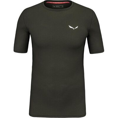 Salewa, Herren, Funktionsshirt, Cristallo Warm Alpine Merino Responsive Kurzarm Baselayer (46, S), Grün, S, 46 Salewa, Herren, Funktionsshirt, Cristallo Warm Alpine Merino Responsive Kurzarm Baselayer (46, S), Grün, S, 46