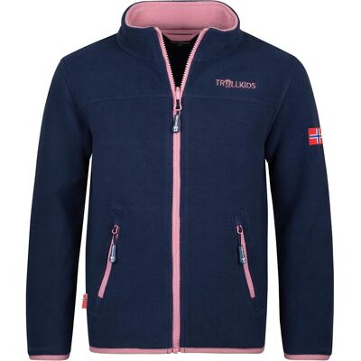 Trollkids, Unisex, Outdoorjacken, Girls Oppdal Jacket XT (104), Blau, 104 Trollkids, Unisex, Outdoorjacken, Girls Oppdal Jacket XT (104), Blau, 104