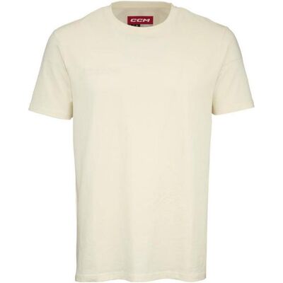 CCM, Jungen, Sportshirt, Core YTH Kurzarm-T-Shirt (YTH XL, Cremeweiss (ungebleicht)) (XL), Weiss, XL CCM, Jungen, Sportshirt, Core YTH Kurzarm-T-Shirt (YTH XL, Cremeweiss (ungebleicht)) (XL), Weiss, XL