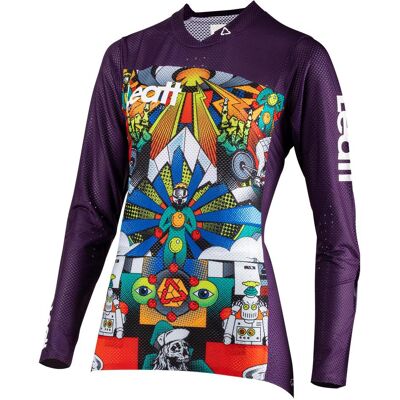 Leatt, Damen, Velotrikot, Jersey Damen MTB Gravity 4.0 (XS), Violett, XS Leatt, Damen, Velotrikot, Jersey Damen MTB Gravity 4.0 (XS), Violett, XS