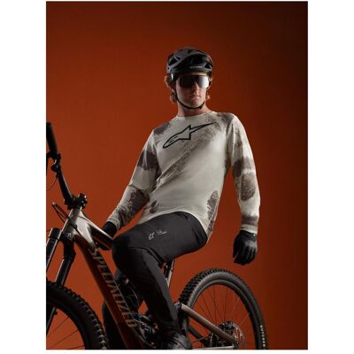 Alpinestars, Herren, Velotrikot, Jersey A-Dura Ride Ls Sand Camo (XL), Mehrfarbig, Weiss, Braun, XL Alpinestars, Herren, Velotrikot, Jersey A-Dura Ride Ls Sand Camo (XL), Mehrfarbig, Weiss, Braun, XL