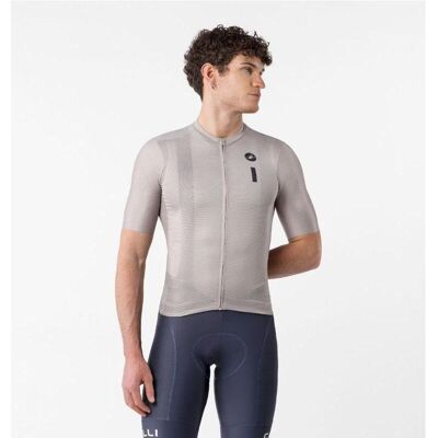 Castelli, Herren, Velotrikot, Drittone Logo Jersey (XL), Blau, Beige, XL Castelli, Herren, Velotrikot, Drittone Logo Jersey (XL), Blau, Beige, XL