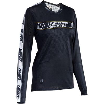 Leatt, Damen, Velotrikot, MTB Gravity 4.0 Women Jersey black S (S), Schwarz, S Leatt, Damen, Velotrikot, MTB Gravity 4.0 Women Jersey black S (S), Schwarz, S