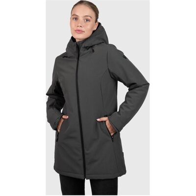 Brunotti, Damen, Outdoorjacken, Melle Dames Long Softshell Jas - Groen - S (S), Grün, S Brunotti, Damen, Outdoorjacken, Melle Dames Long Softshell Jas - Groen - S (S), Grün, S