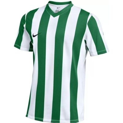 Nike, Jungen, Sportshirt, Dri-FIT Streifen-T-Shirt Division V Jr. (M), Grün, Weiss, M Nike, Jungen, Sportshirt, Dri-FIT Streifen-T-Shirt Division V Jr. (M), Grün, Weiss, M