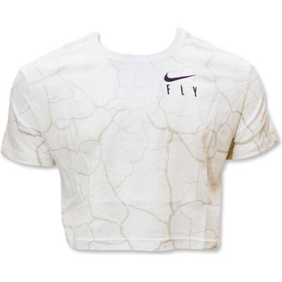 Nike, Damen, Sportshirt, Women's Basketball Cropped Top Shirt WMNS - DD0837-100 (M), Weiss, M Nike, Damen, Sportshirt, Women's Basketball Cropped Top Shirt WMNS - DD0837-100 (M), Weiss, M