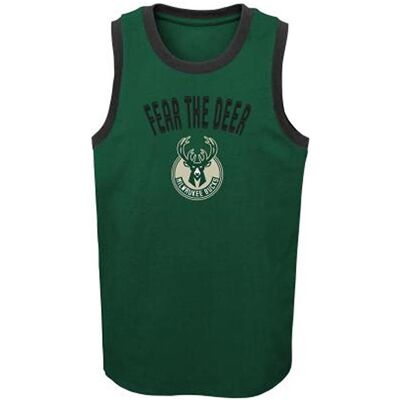 Outerstuff, Jungen, Sportshirt, Nba Striker Tank Top Milwaukee Bucks Bm102 (M), M Outerstuff, Jungen, Sportshirt, Nba Striker Tank Top Milwaukee Bucks Bm102 (M), M