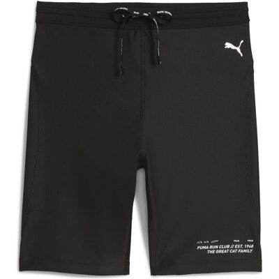Puma Damen, Tights, W Run Club Graphic 7" Short Tight (L), Schwarz Puma Damen, Tights, W Run Club Graphic 7" Short Tight (L), Schwarz