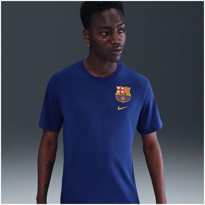 Nike, Herren, Sportshirt, Barcelona Wappen-T-Shirt (XL), Blau, XL Nike, Herren, Sportshirt, Barcelona Wappen-T-Shirt (XL), Blau, XL